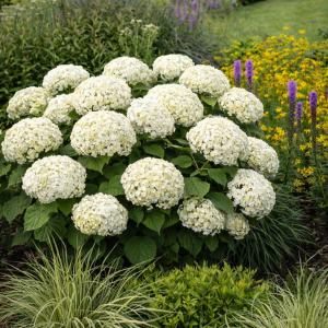 Hortenzia stromčekovitá (Hydrangea arborescens) 'FlowerWOW®' First Edition® - výška 30-40 cm, kont. C2L - OBROVSKÉ KVETY